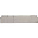 Fable Beige Slipcover Dining Banquette, U-Shape